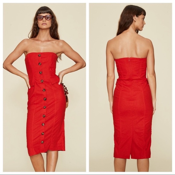 LPA Dresses & Skirts - REVOLVE LPA Loretta Dress in Red NWOT XS